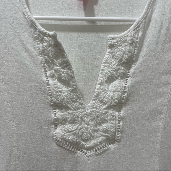 Lilly Pulitzer Women's Small Lyndsea Tunic White 3/4 Sleeve 30393 - Picture 4 of 14